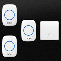 Large board wireless doorbell home self-generating ultra-distance 86-type outdoor perforated elderly caller one tug