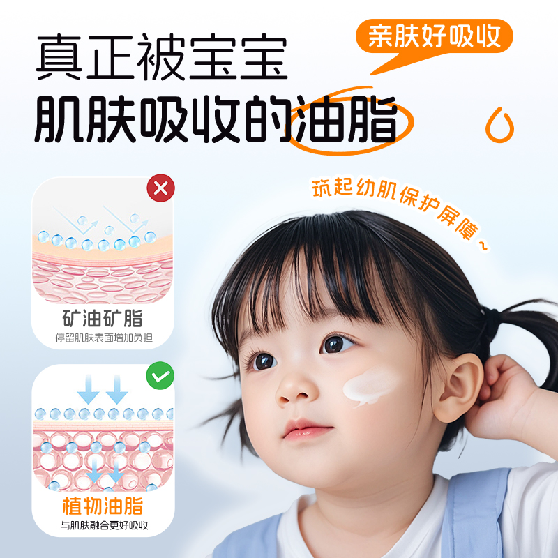 儿童面霜橄榄倍护霜秋冬滋润保湿补水婴童宝宝男童女孩舒缓润肤乳 - 图0