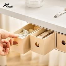 Office table Lower number of drawer concealed containing box stations Reformation Good Things Desktop Shelves Acrylic Finishing Boxes