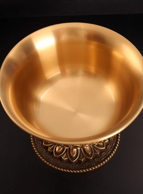 藏式供水杯黄铜供奉杯八供杯