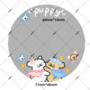 Cute puppy rear view mirror waterproof decorative sticker