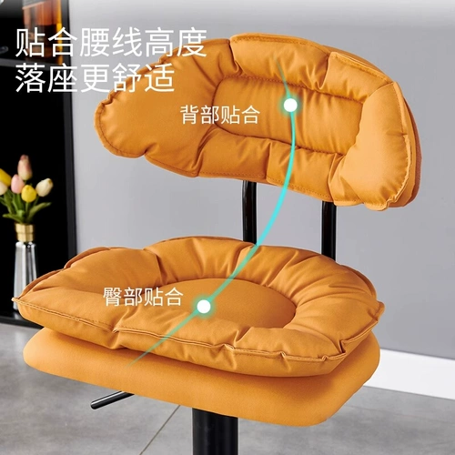 Барная скамейка Простой и современный высокий стул вращается на стойке регистрации кассир, подняв дом высокий стул обратно на свет роскошный бар -стул