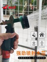 Taiwan Zookawa Ji 802 Watering Shower Nozzle Home Car Wash Water Gun Garden Water Pipe Shower Head Horticultural Multi-Power Spray Smoke Machine