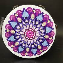 Childrens small bell drum Dunhuang wind exotic hand drum Xinjiang Uyghur hand clapping drum dance test stage performance props