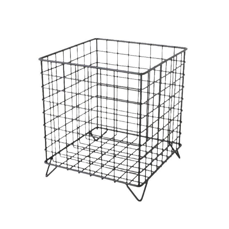 铁艺收纳架创意桌面收纳盒大容量收纳筐宿舍杂物整理化妆品储物盒 - 图3