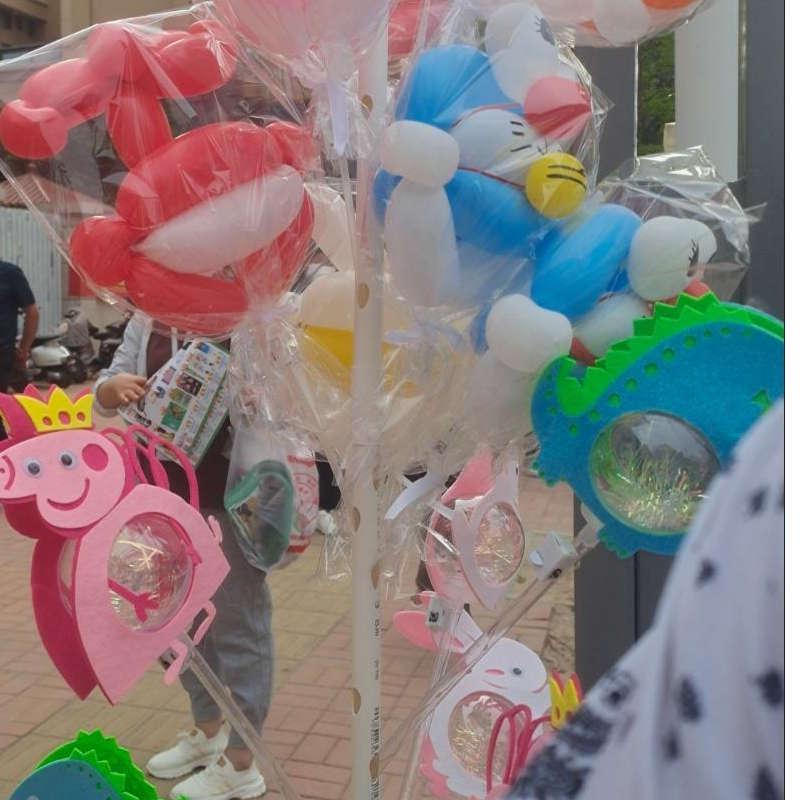 气球展示架插波波球竹签子棉花糖风车可拆卸可携式注水底座-图2