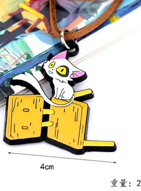 新款铃芽之旅项链铃芽钥匙扣 动漫岩户铃芽宗像草太户缔黑猫白猫