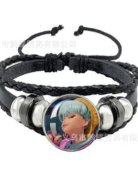 新款K-POP 猎魔女团 saja boy恶魔男团秦宇艾比神秘浪漫黑色皮绳