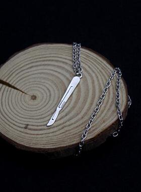 新款热卖电视剧周边法医秦明2同款手术刀项链吊坠厂家直销一件代