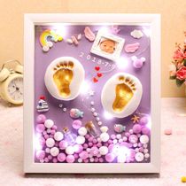 Hundreds of days of remembrance of hands and feet printed baby hands foot print mud Fur Souvenir Diy Homemade Creative Newborn Baby Footprints