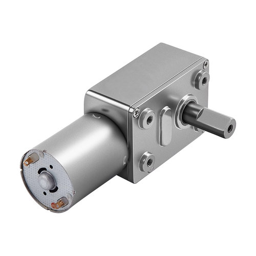 JGY370直流减速电机12v24v6v立盛电机低速大扭力蜗轮蜗杆小型马达 - 图3