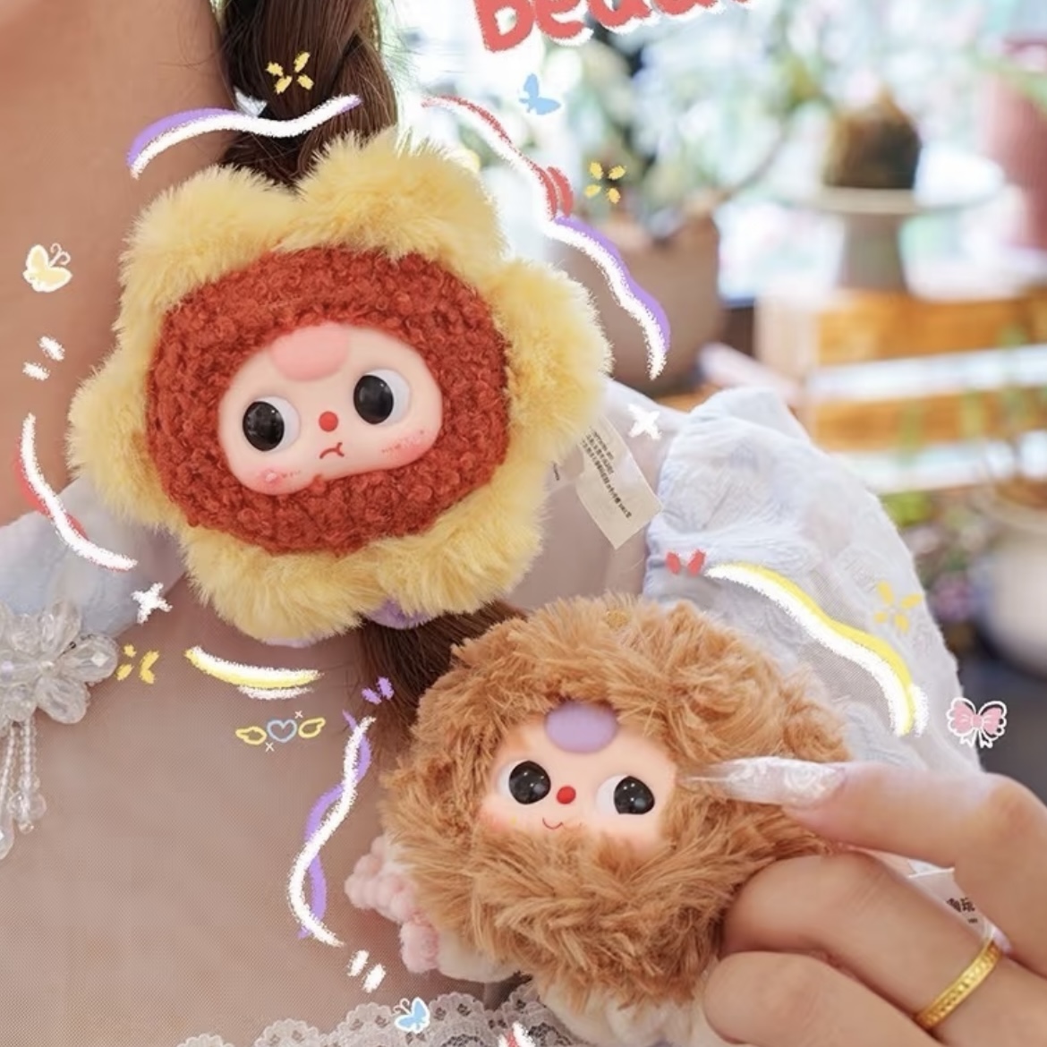 新品Baby three娃三岁萌萌发圈毛绒盲盒潮玩可爱礼物女生 - 图2