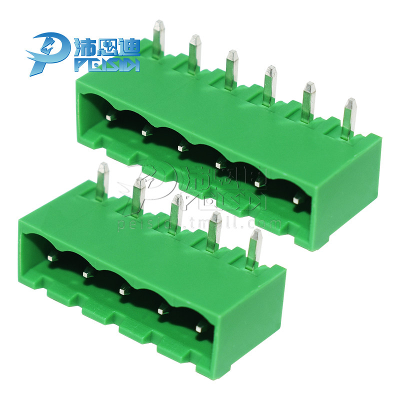 KF2EDGRC-5.08弯针插座封口5.08mm间距插拔式接线端子2P/3/4/6/8P - 图3