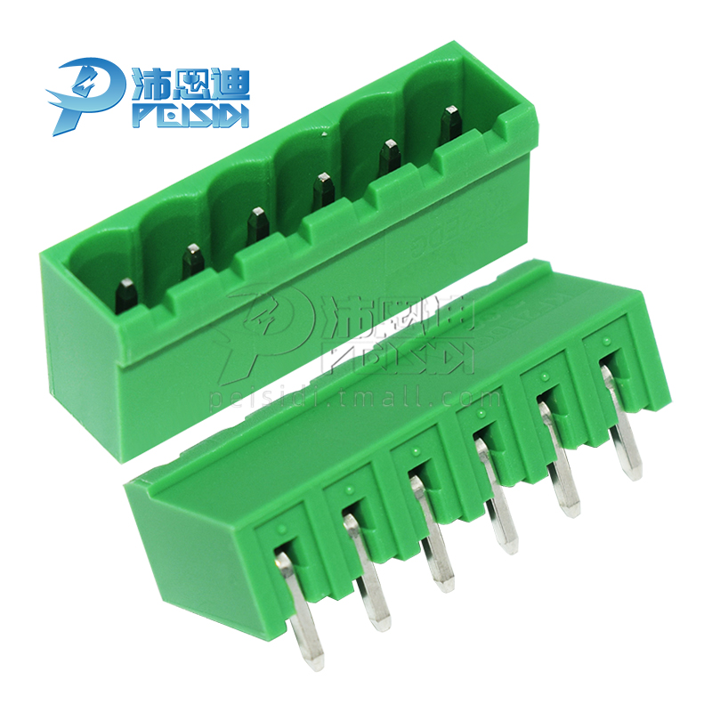KF2EDGRC-5.08弯针插座封口5.08mm间距插拔式接线端子2P/3/4/6/8P - 图2