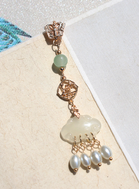 女合金琉璃旗袍压襟复古风挂坠