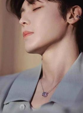 星轨项链轻奢毛衣链侯明昊同款