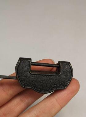 古玩收藏铜锁古董乡下淘得清代怀旧物品包邮老物件纯铜重量约30克