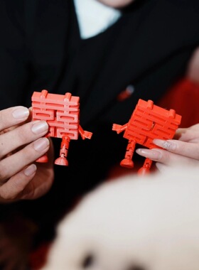 小红书同款小囍仔福字3D打印摆件