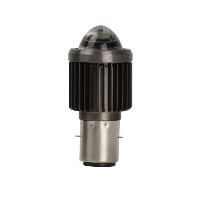 摩托车前大灯LED电动车灯黄白双光带透镜小钢炮3570灯珠超亮前灯,淘宝优惠券,粉丝福利购,淘宝优惠卷