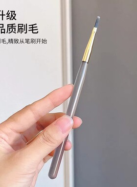 新款美甲格纹笔细长拉线笔超细纤维毛金色铜管细节勾边彩绘晕染笔