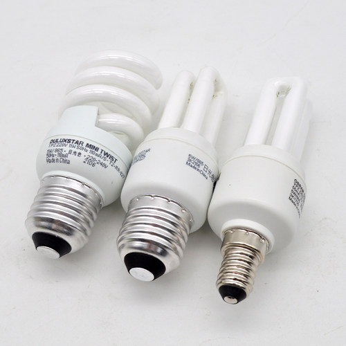 欧司朗螺旋电子节能灯泡5W11w20wE27螺口2U直管E14家用壁灯摄影棚 - 图1