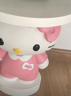 Hello Kitty猫咪大型客厅电视柜落地边几托盘装饰品乔迁新居摆件