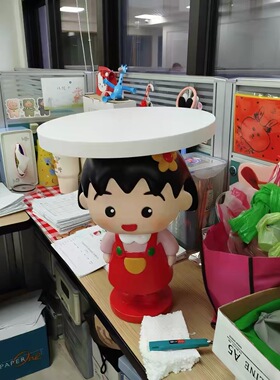 樱桃小丸子客厅沙发边几茶几桌子电视柜落地床头柜装饰品落地摆件