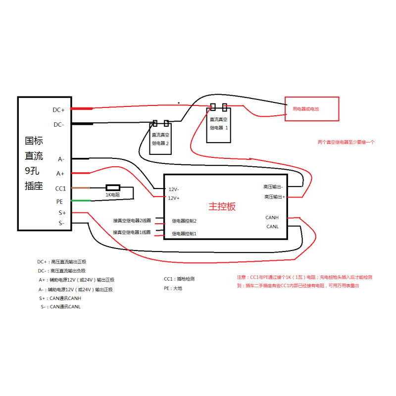 直流桩取电器协议板BMS主板电摩取电器混动直流桩取电板 APP控制 - 图0