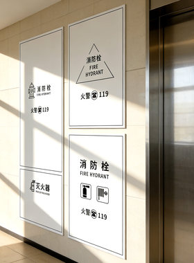 消防栓贴纸装饰遮挡消火栓