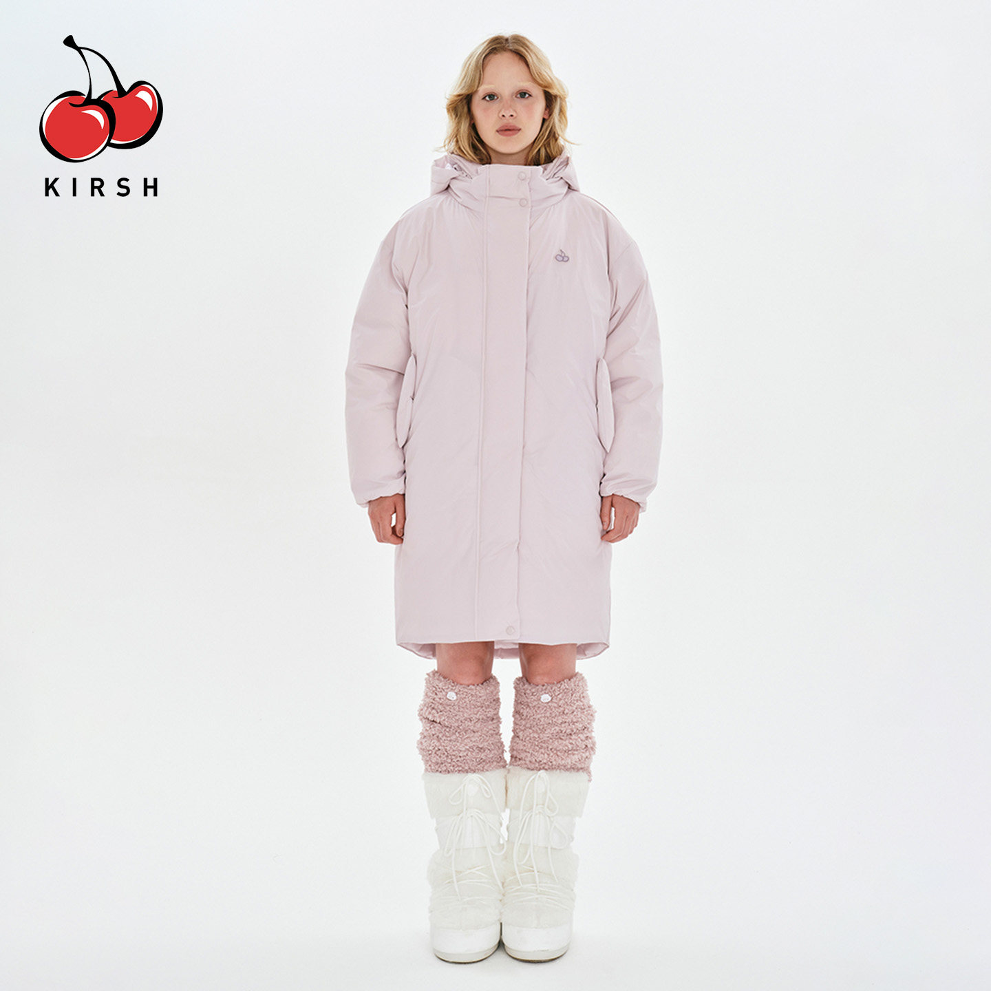 KIRSH大樱桃2026冬季羽绒服女中长款宽松加厚保暖可拆卸连帽外套,淘宝优惠券,粉丝福利购,淘宝优惠卷