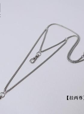 泰国佛牌链一挂三挂五挂佛牌链子多尊男女挂链唐卡吊坠链钛钢项链