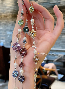 HALOkrACC韩国s水晶圆球手链