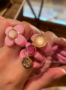 HALOkrACC韩代粉四叶草戒指