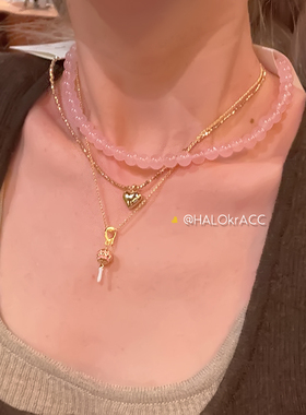 HALOkrACC韩代棒棒糖挂坠项链