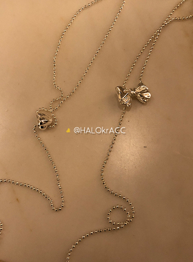 HALOkrACC韩代素银抽绳项链