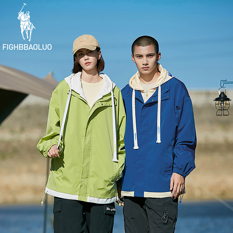 闪电保罗美式冲锋衣外套男女款