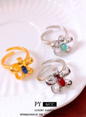 女食指手饰开口优化石vintage