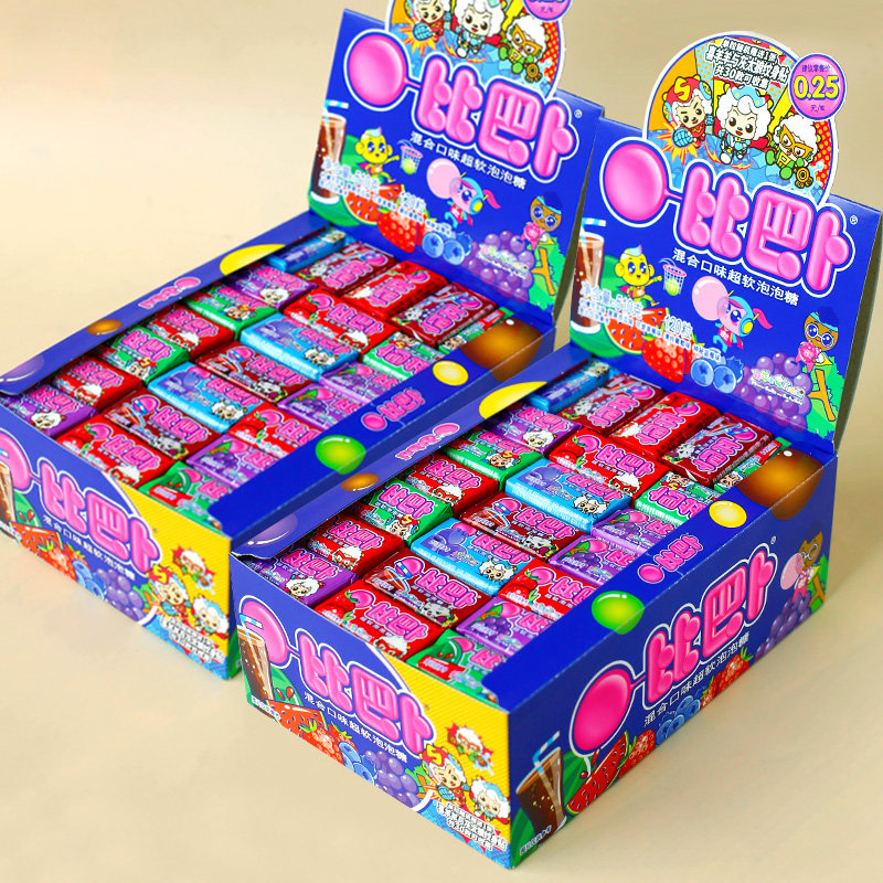 比巴卜泡泡糖喜羊羊带贴纸120粒混合味口香糖盒装80后儿童零食品,淘宝优惠券,粉丝福利购,淘宝优惠卷