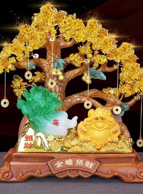 貔貅招财聚宝盆摆件客厅酒柜水晶