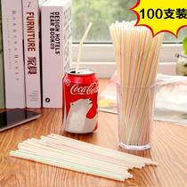 Creative Lengthened Bendable Pregnant Woman Juice Drinks Milk Tea Straws Transparent Disposable Color Elbow Plastic