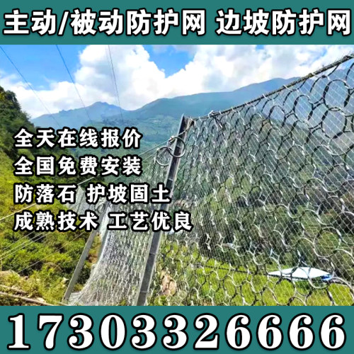 甘肃天水主动被动边坡防护网GPS2山体护坡网SNS柔性钢丝绳防落拦-图3