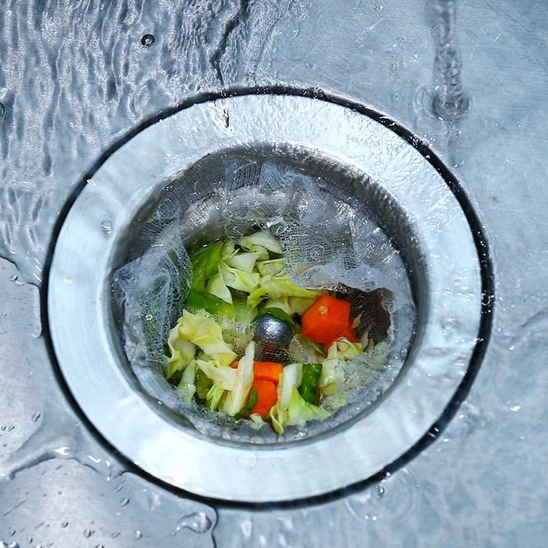 。实拍汉芬2000只厨房过滤网水槽隔水袋洗菜盆排水口收纳袋下水道 - 图3