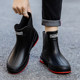 Botas de lluvia de terciopelo antideslizantes para exteriores, cocina, sitio de construcción, para hombres y mujeres