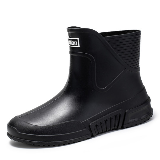 Botas de lluvia de terciopelo antideslizantes para exteriores, cocina, sitio de construcción, para hombres y mujeres