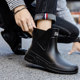 Botas de lluvia de terciopelo antideslizantes para exteriores, cocina, sitio de construcción, para hombres y mujeres