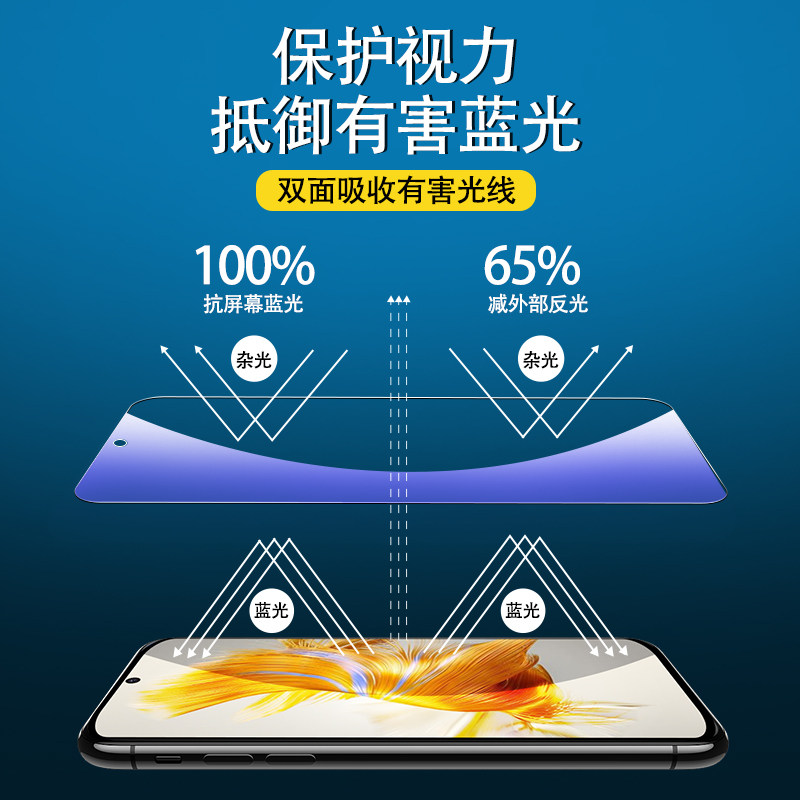 适用华为畅享70/60/50/20钢化膜畅享70/60pro全屏麦芒10/11/20防偷窥优畅享20/50抗蓝光nzones7pro防摔手机膜