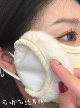 冬季口罩东北骑行加绒保暖澳绒3d立体高颜值加厚室外二合一护耳罩