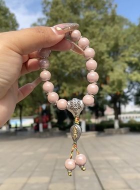 赵露思同款潘家园手串雍香灰琉璃