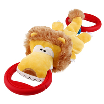 Electric pet toy dog toy pull-link plush plush rubber toy resistant to bite and tooth pet storage vocal