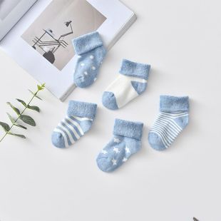 袜子秋冬加厚毛圈女童儿童保暖